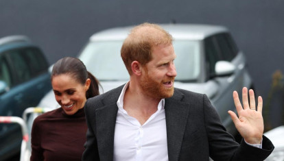 El príncipe Harry y Meghan Markle durante un acto benéfico en Nottingham, en el centro de Inglaterra