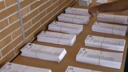 Papeletas de unas elecciones generales en España