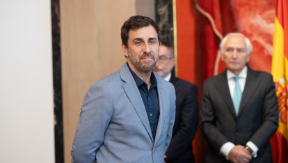 El exconseller y eurodiputado electo de Junts, Toni Comín, en la Junta Electoral Central