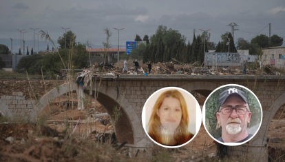Montaje con las imágenes de Elisabeth y Francisco, los dos desaparecidos de la dana de 2024 en Valencia