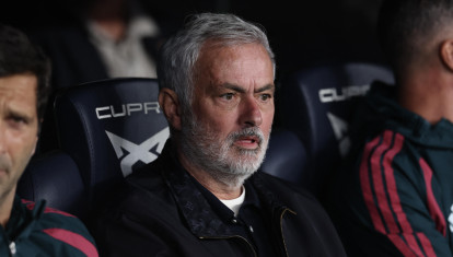 José Mourinho, durante el Barcelona - Real Madrid del pasado domingo