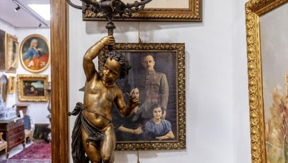 Exposición de objetos del Pazo de Meirás