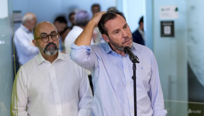 El ministro Óscar Puente, durante su comparecencia de este miércoles