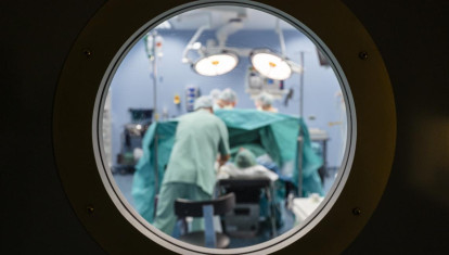Vista desde un ojo de buey de una operación