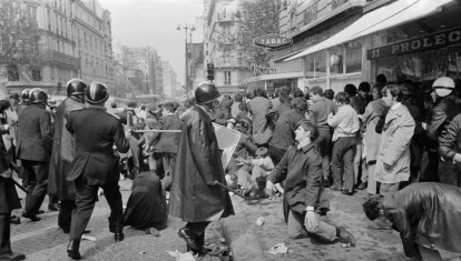 Imagen de las revueltas de Mayo del 68 en París