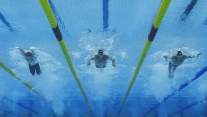 La prueba de los 50 metros mariposa masculinos en este Mundial de natación.