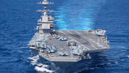 El colosal USS Gerald R. Ford (CVN 78) de la Armada de Estados Unidos