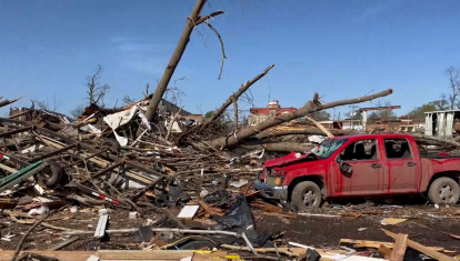 Imágenes tras los tornados en Misisipi