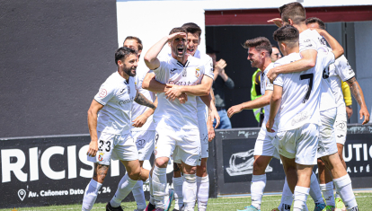 Rodri Ríos celebra un gol