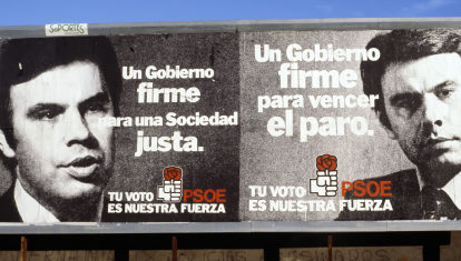 Cartel electoral del PSOE para las elecciones generales del año 1977