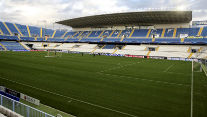 El estadio de La Rosaleda de Málaga es uno de los candidatos para ser sede de partidos en el Mundial 2030. Todavía no se ha confirmado si será elegido