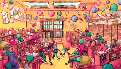 Ilustracion escuela educacion