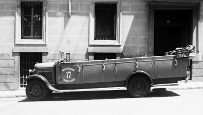 Camioneta de la Guardia de Asalto adscrita al cuartel de Pontejos en la que fue asesinado José Calvo Sotelo la madrugada del día 13 de julio de 1936.