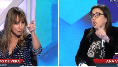 Ana Pardo de Vera, a la izquierda, y la diputada del PP Ana Vázquez, a la derecha, en Todo es mentira