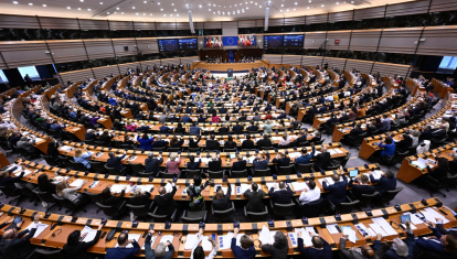 La sesión plenaria del Parlamento Europeo, en Bruselas