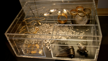 Reconstrucción del cofre del tesoro de Hoxne