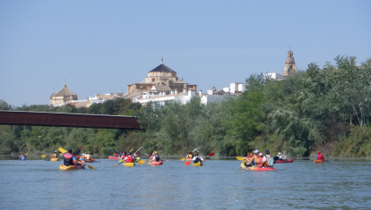 Piragüismo en el río Guadalquivir