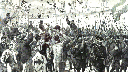Dos de mayo: entrada del ejército libertador liderado por el general Serrano