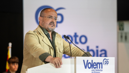 El presidente del PP en Cataluña y candidato del partido a las elecciones catalanas, Alejandro Fernández