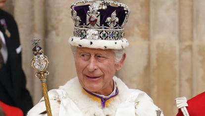 King Charles III during his coronation ceremony in London, Britain May 6, 2023.