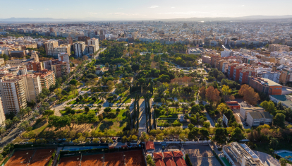 Vista aérea de la ciudad de Valencia