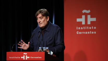 El director del Instituto Cervantes, Luis García Montero, durante la presentación del Anuario 'El español en el mundo 2024'