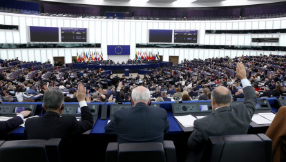 Imagen del Parlamento Europeo este miércoles, en Estrasburgo