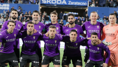 El once del Córdoba en Zaragoza