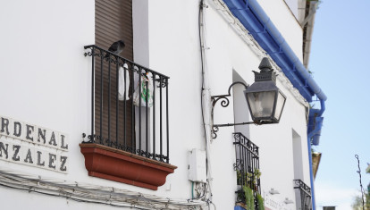Farola en la calle Cardenal González