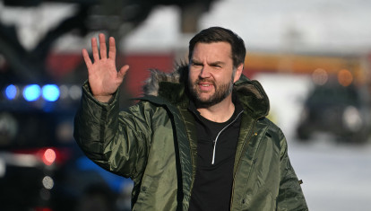 El vicepresidente estadounidense, J.D. Vance, en la Base Espacial Pituffik del ejército de EE.UU. en Groenlandia
