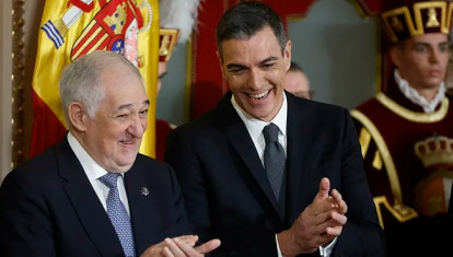 Cándido Conde-Pumpido y Pedro Sánchez