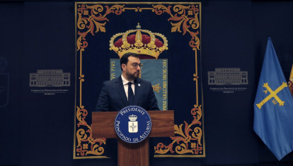 El presidente del Principado, Adrián Barbón