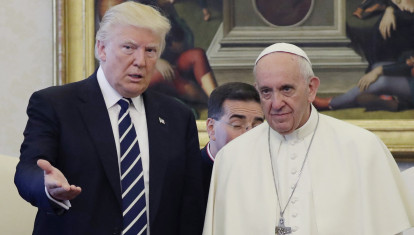 Papa Francisco y Donald Trump en 2017
