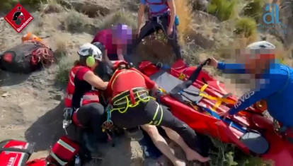 Dos escaladores heridos rescatados en la Sierra de Orihuela