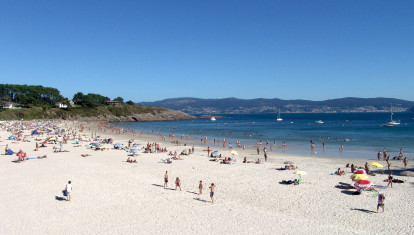 Playa Canelas en Sanxenxo (Pontevedra).