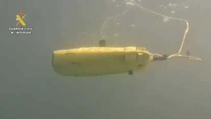 Dron submarino utilizado por la Guardia Civil