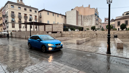 Lluvia en la ciudad de Valencia.