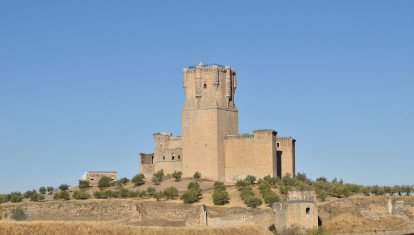 Vista general del castillo de Belalcázar.