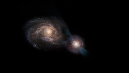 Astrónomos observan en el espacio profundo una «batalla» entre una pareja de galaxias