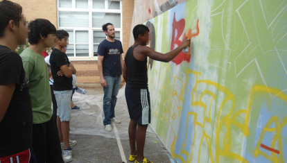 Taller de grafitis de un centro de menores en Castellón