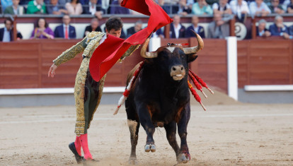 Daniel Luque, con el tercero de la tarde, toro con una preciosa capa