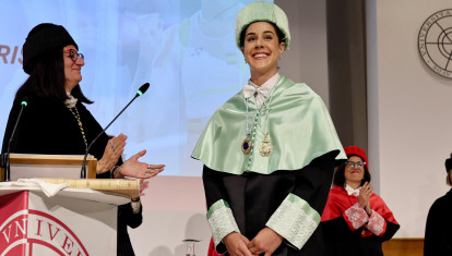 La deportista Carolina Marín, investida este viernes como doctora Honoris Causa por la Universidad de Huelva.