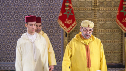 El rey Mohamed VI de Marruecos y su heredero, el príncipe Moulay Hasán, en una imagen de archivo