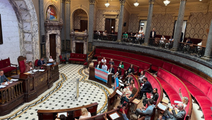 Votación de la moción del PSPV sobre lgtbifobia en el Pleno municipal de Valencia

REMITIDA / HANDOUT por AYUNTAMIENTO DE VALÈNCIA
Fotografía remitida a medios de comunicación exclusivamente para ilustrar la noticia a la que hace referencia la imagen, y citando la procedencia de la imagen en la firma
27/5/2025