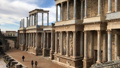 Vista panorámica del Teatro romano de Mérida