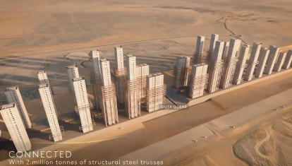 Torres proyectadas en The Line