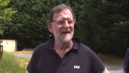 Mariano Rajoy en el Camino de Santiago