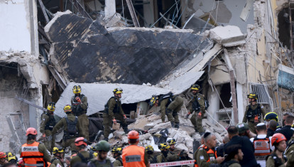 Edificios destruidos en Tel Aviv por los bombardeos