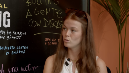 La estudiante francesa Marilou Vioix, en una entrevista en el podcast FATECLUB