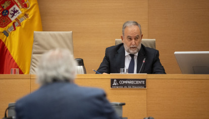 El secretario general del Centro Nacional de Inteligencia, Luis García Terán, comparece ante la Comisión de Investigación sobre los atentados yihadistas del 17-A en el Congreso de los Diputados